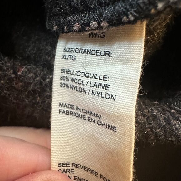 Woolrich Men's Grey Tweed Wool Nylon Blend Preppy Snap Vest Pockets Size XL - Picture 6 of 6